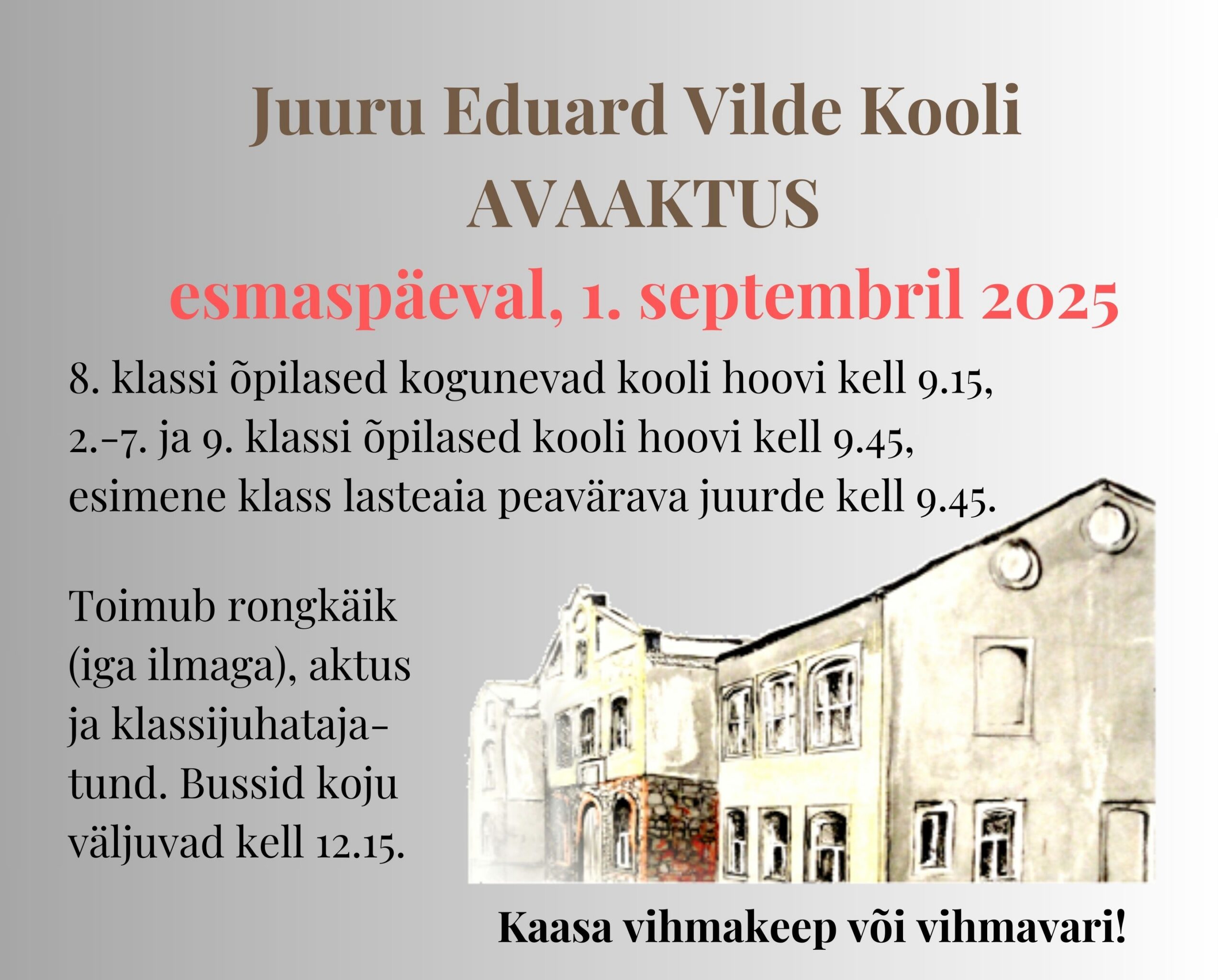 1. septembri avaaktus