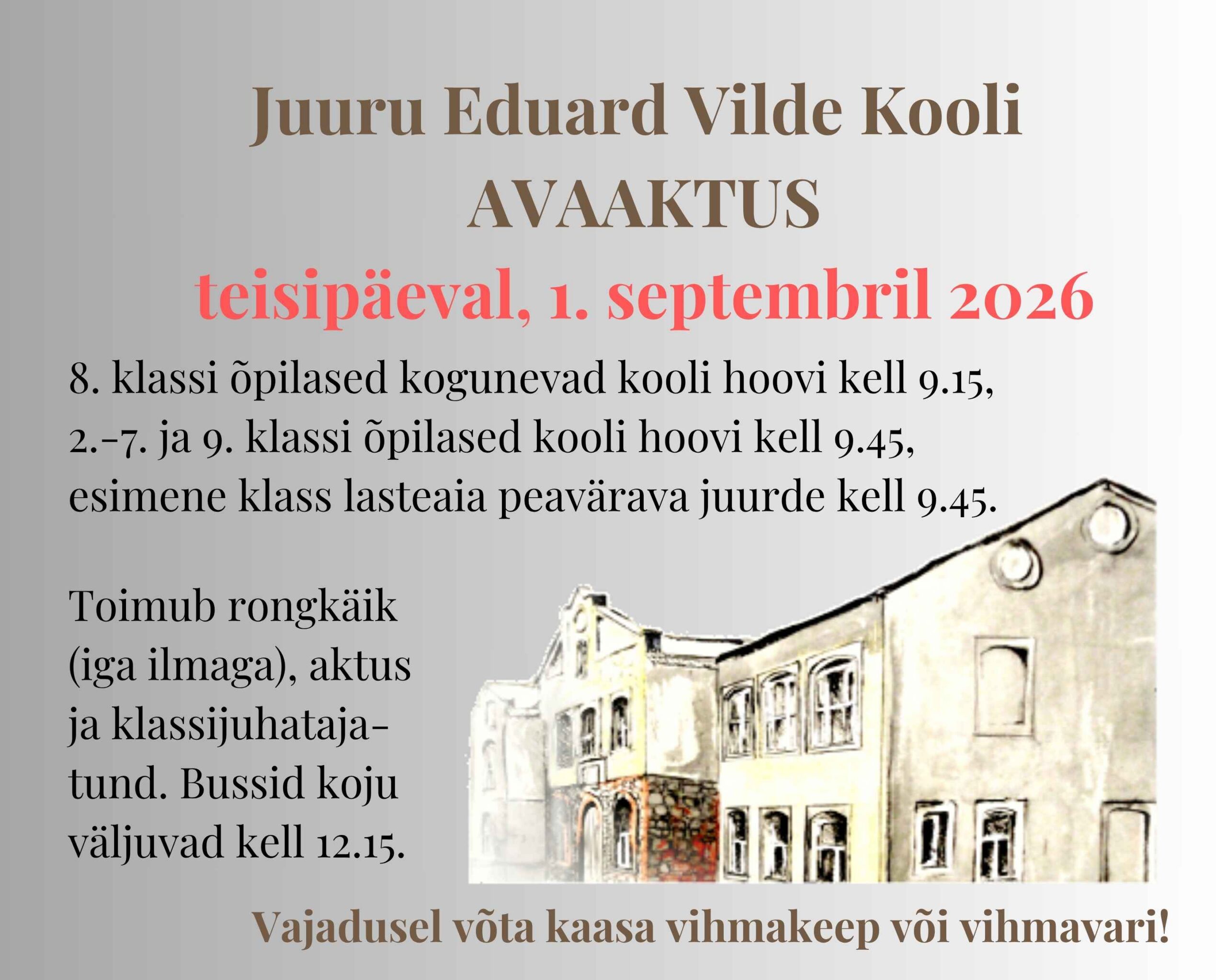 Kooliaasta avaaktus